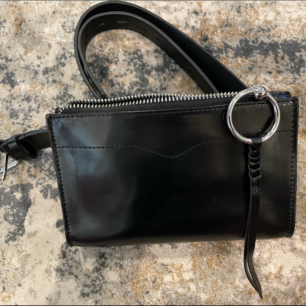 Rebecca Minkoff black belt bag. New without tag.